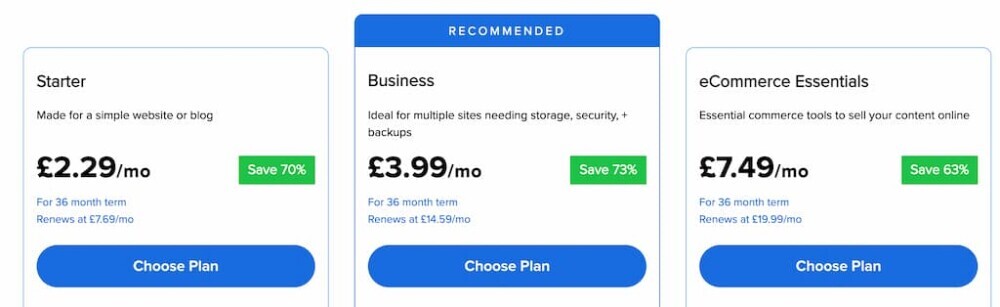 bluehost pricing