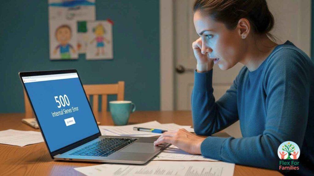 a parent seeing a website that doesn't work any more