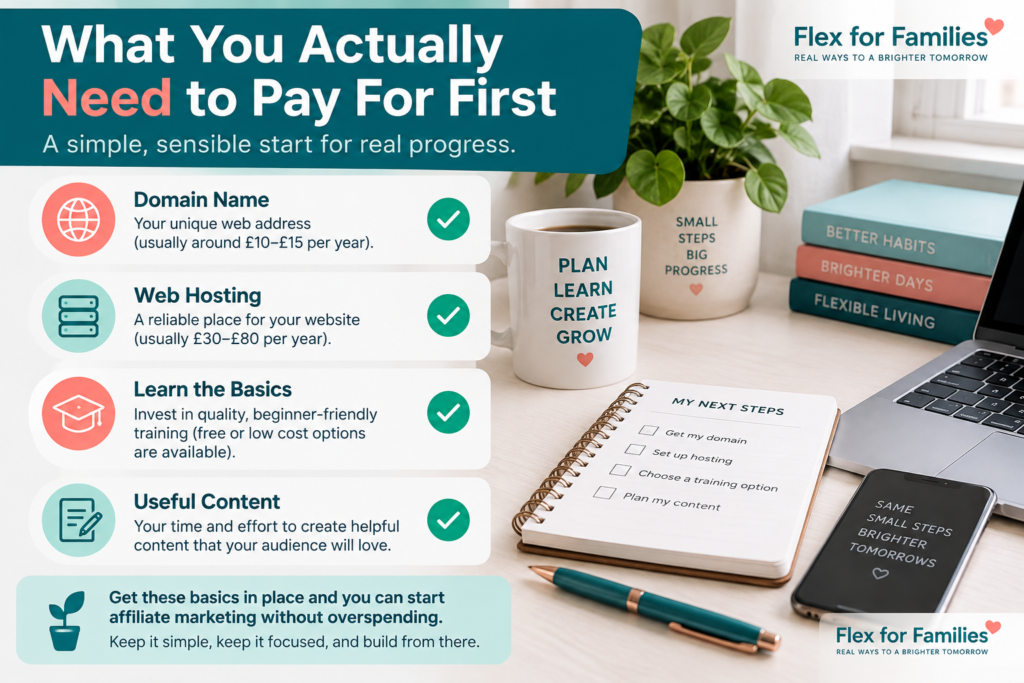 affiliate marketing essential costs