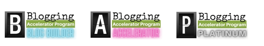 blogging accelerator program courses