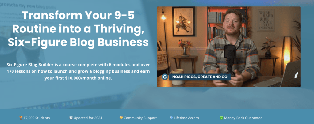 six figure blog builder course