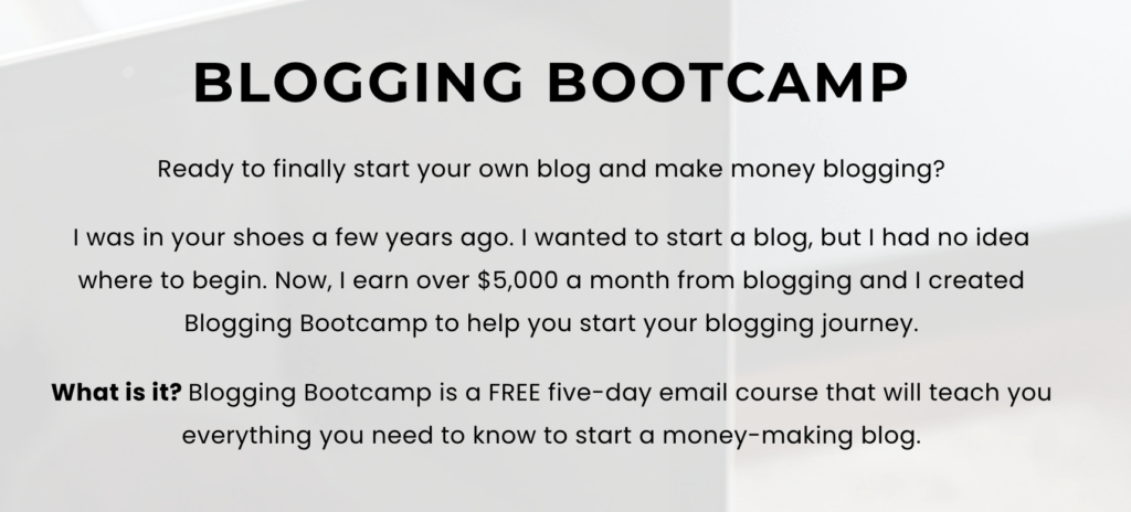 what is blogging bootcamp