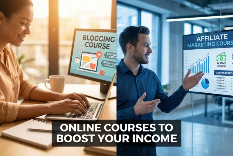 blogging courses and affiliate marketing featured image