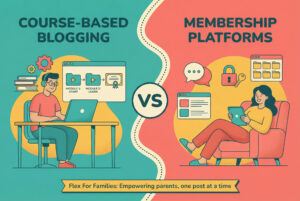 course based blogging vs membership platforms