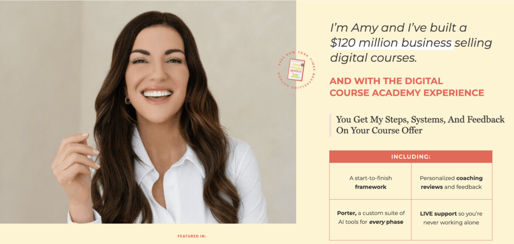 digital course academy owner amy porterfield
