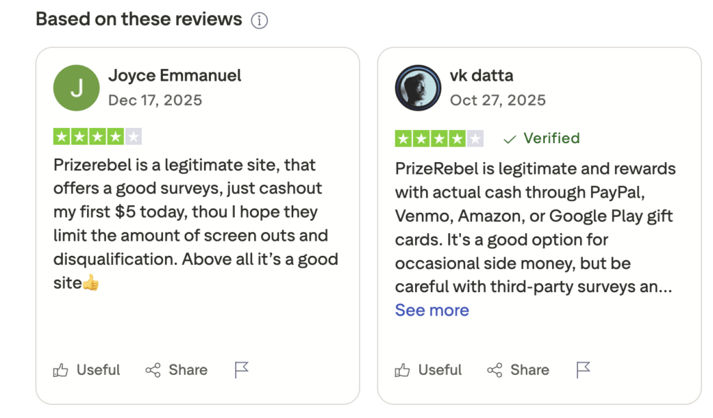 positive prizerebel reviews