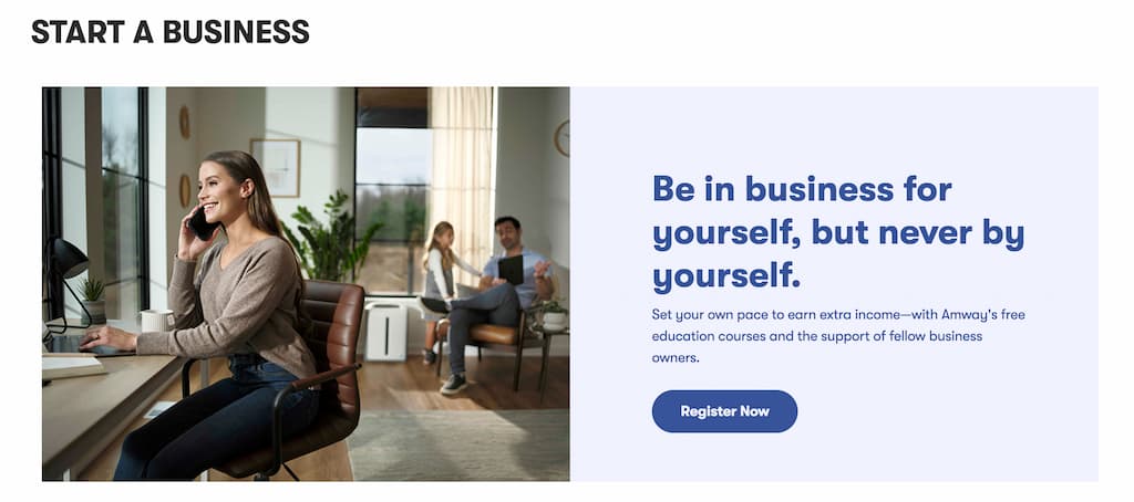 amway mlm start business