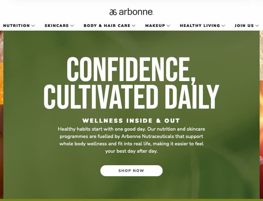 arbonne review website image