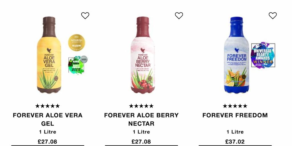 forever living review aloe products