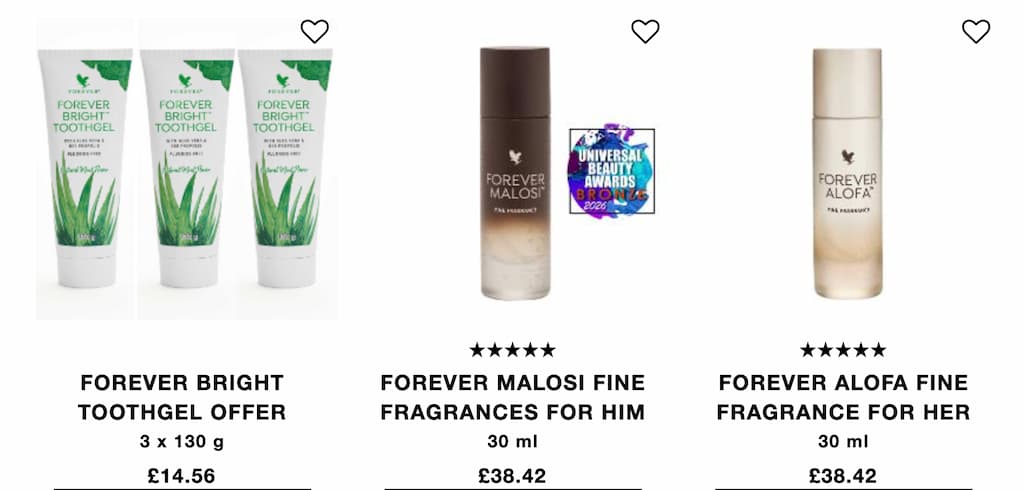 forever living review personal care products