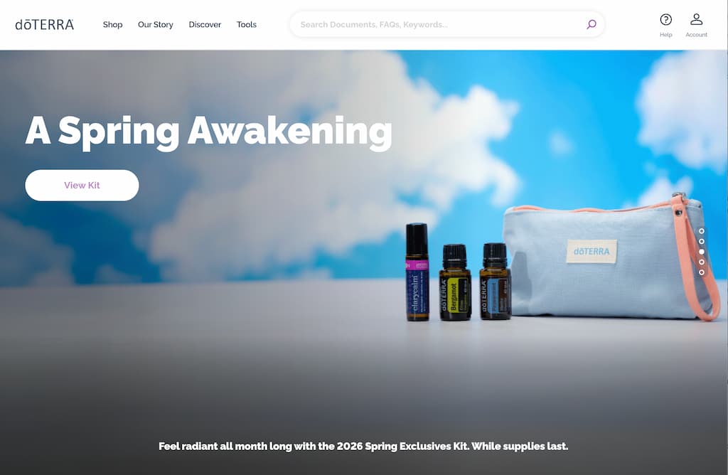 doterra website image