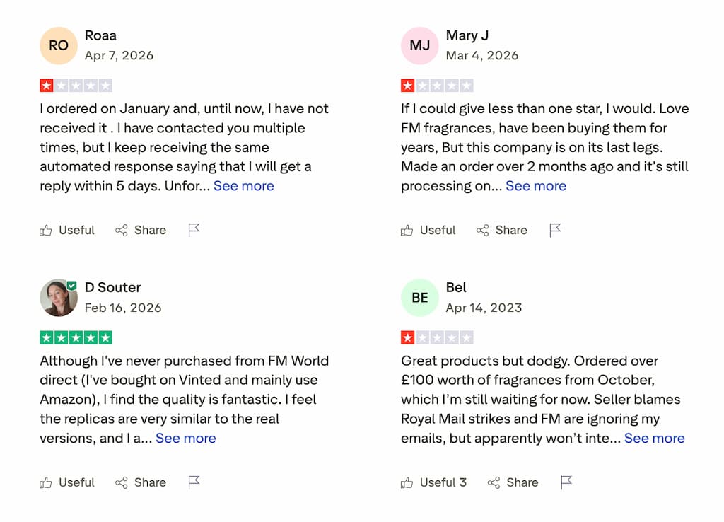 fm world trustpilot reviews