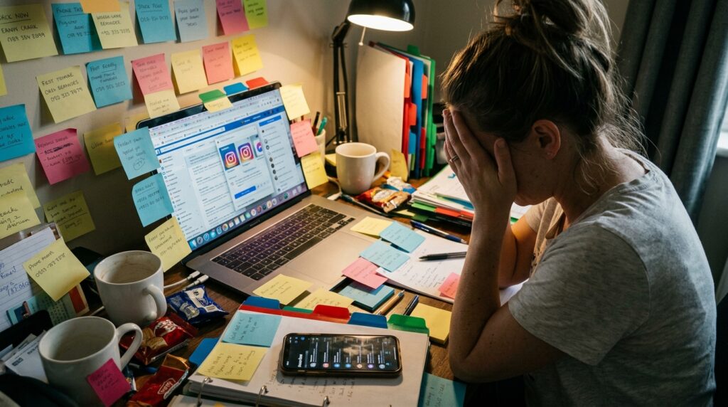 New parent blogger feeling overwhelmed by too many blogging tasks