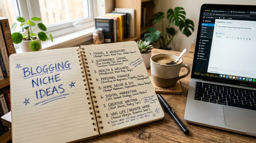 Planning blog niche ideas for a parent blog