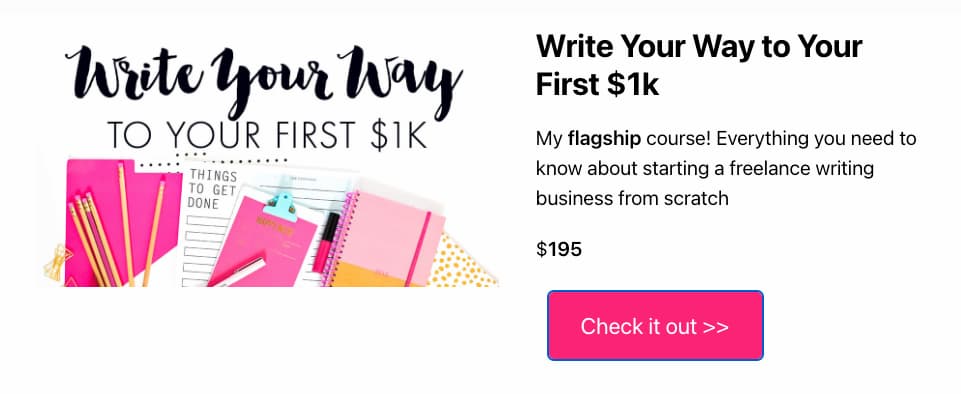 write your way to your first $1K overview